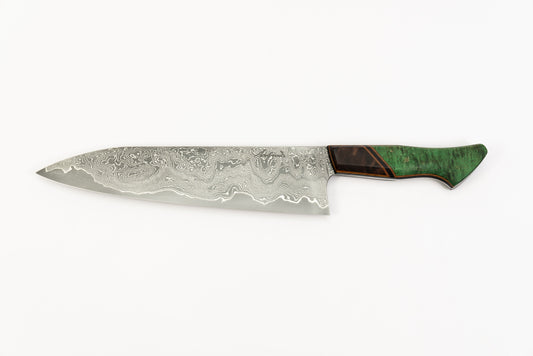 8.5" Gyuto - Dyed Maple/Walnut (Adam)