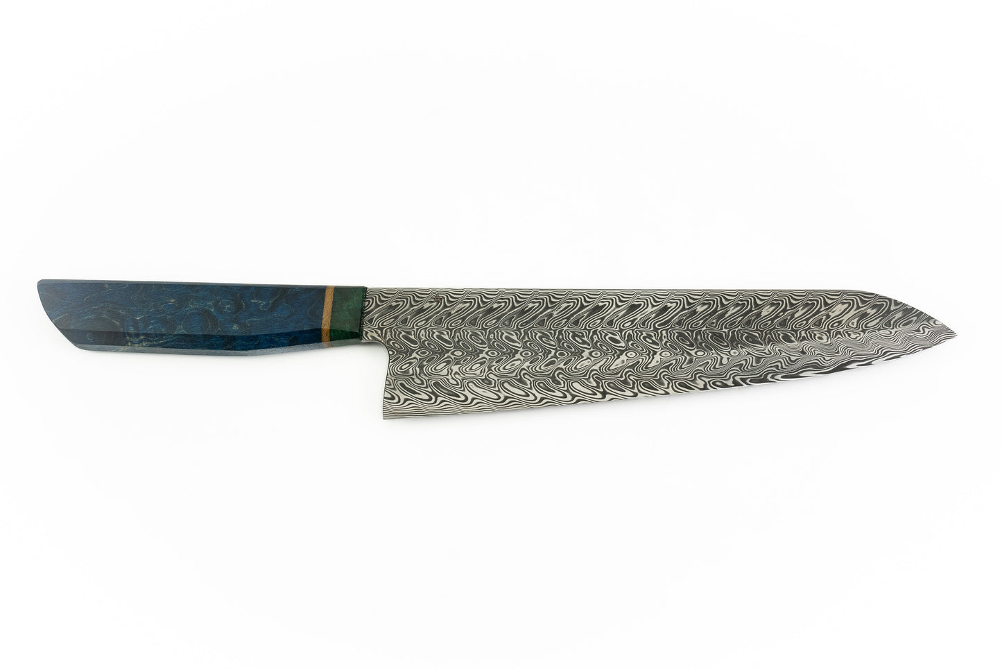 235 mm Damascus Gyuto - Dyed Maple