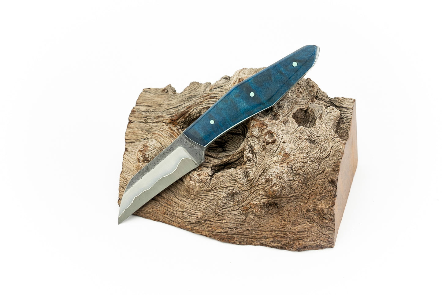 3.25" Forager - Blue dyed maple (ADAM)
