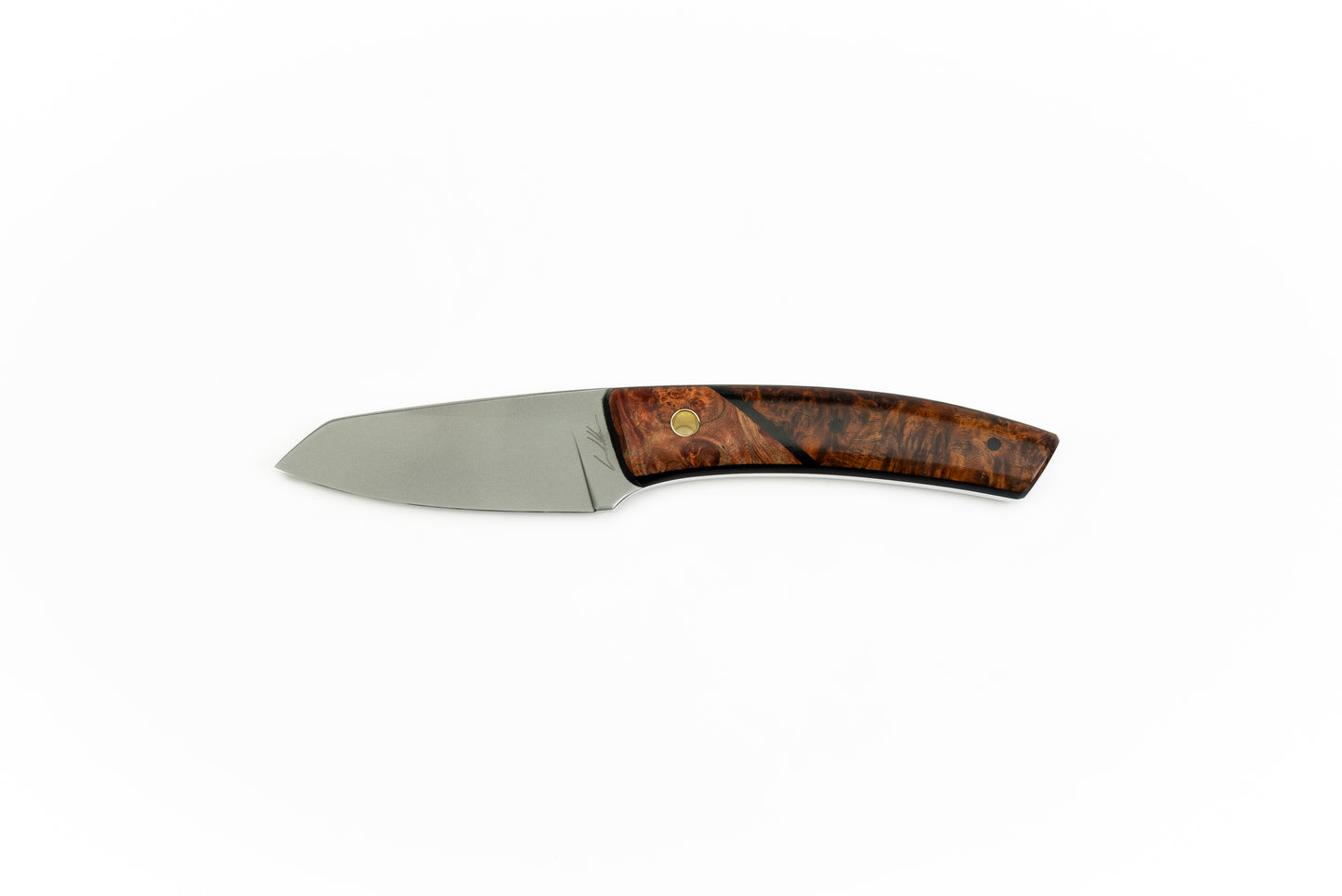 72.5 mm Stainless Steel Carry - Burl Wood