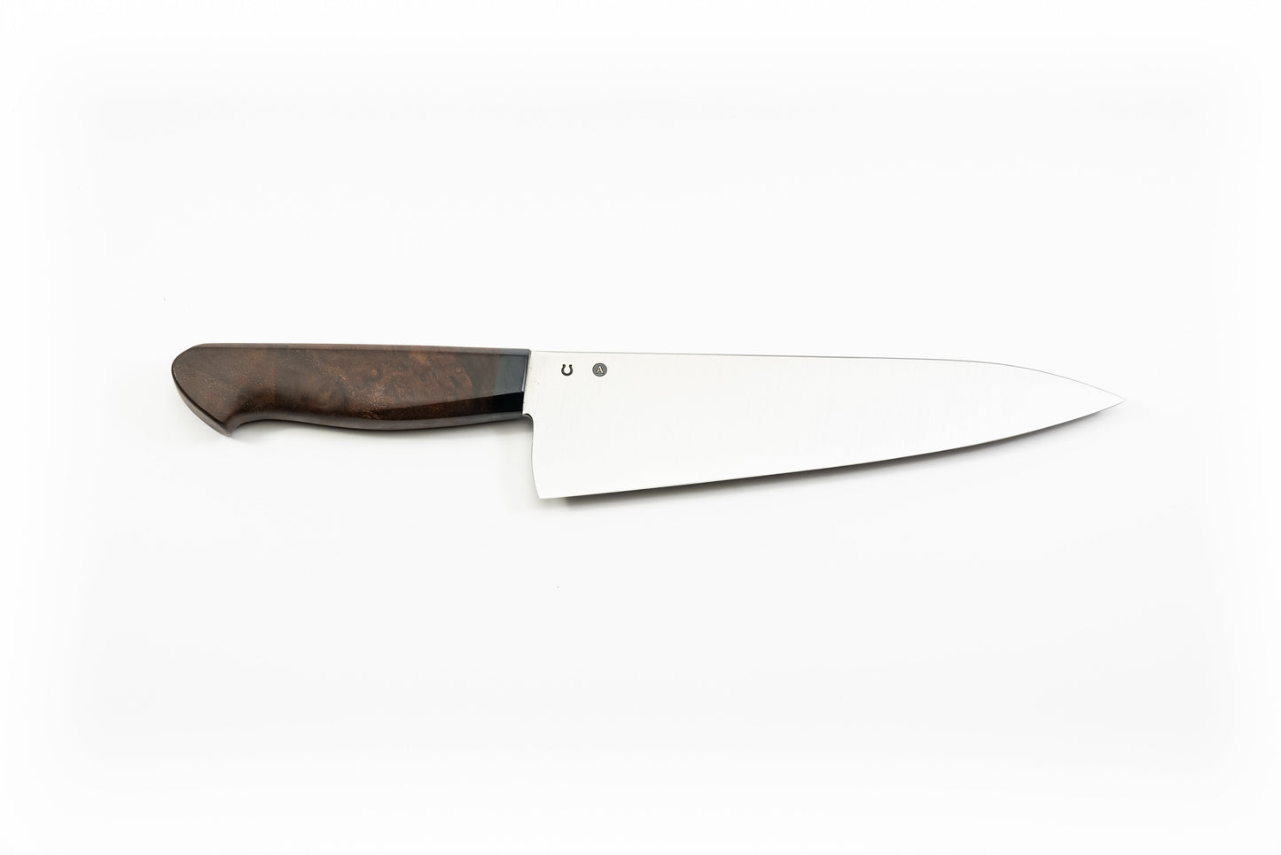 175 mm Stainless Steel Gyuto - Buckeye Maple
