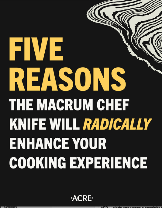 5 Reasons the Macrum Chef Knife Will Radically Enhance Your Cooking Experience