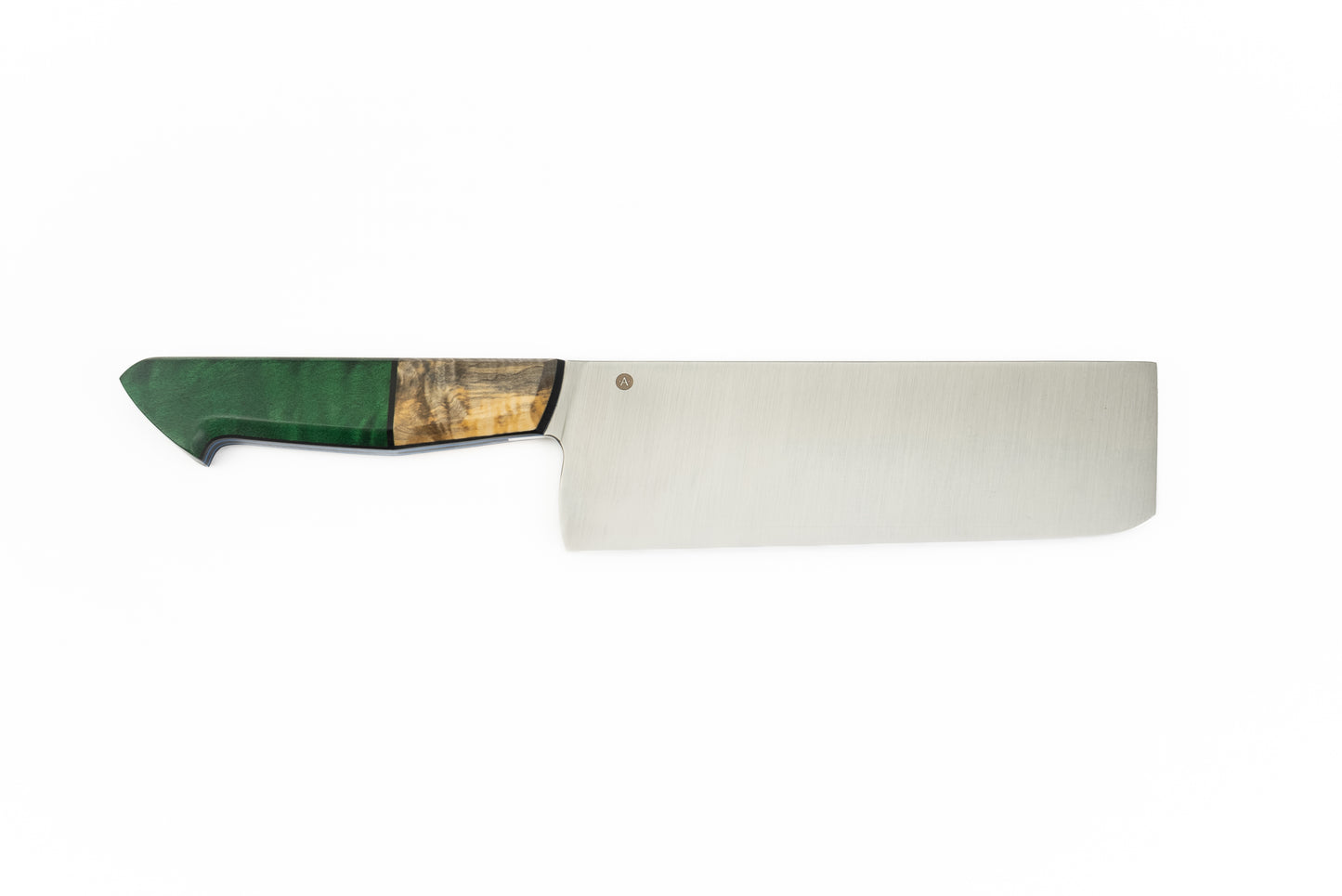 6.75" Nakiri - Buckeye Burl and Dyed Maple (CHLOE)