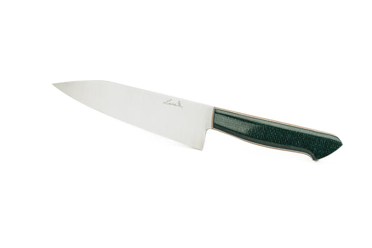 6.75" Gyuto - Green jute micarta (CHLOE)
