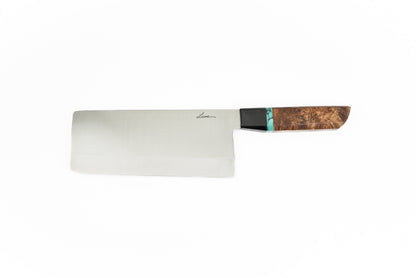 8" Chinese Cleaver - Maple Burl (CHLOE)
