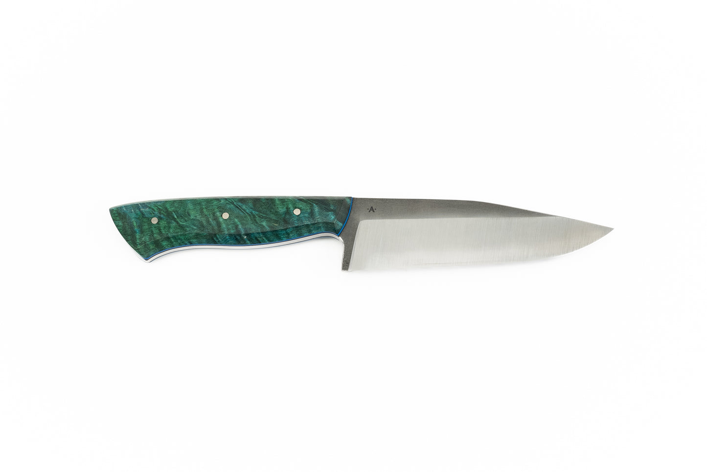 5.75" Camp Knife - Dyed Maple Burl (CHLOE)