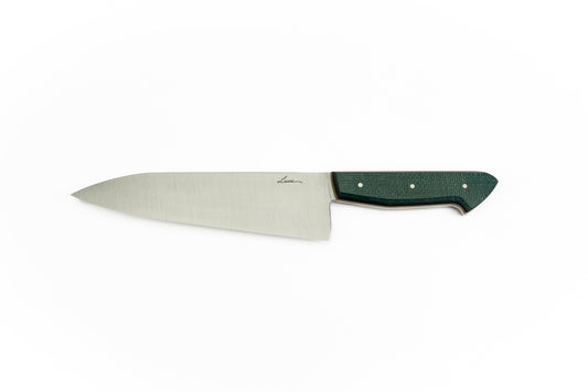 7.5" Gyuto - Green Burlap Micarta (CHLOE)