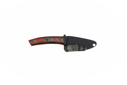 3" Carry - Carbon Fiber/Red G10 "Burl" (GREYSON)