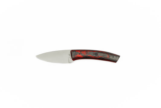 3" Carry - Carbon Fiber/Red G10 "Burl" (GREYSON)