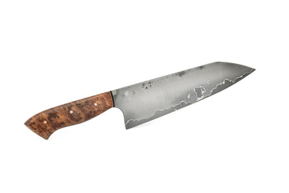 8.25" Gyuto - Thuya Burl with Black and Copper Clad G10 liners (JAMISON)