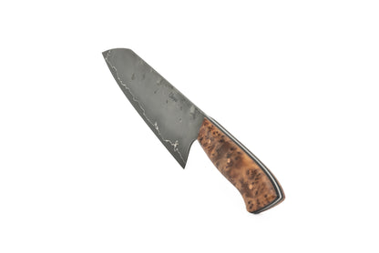 8.25" Gyuto - Thuya Burl with Black and Copper Clad G10 liners (JAMISON)