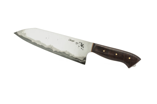 8.125" Gyuto - Ringed Gidgee with Natural Canvas and Black G10 Liners (JAMISON)