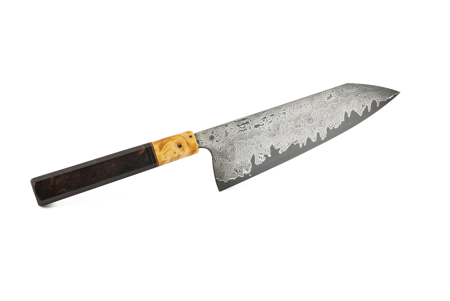 213 mm Damascus Gyuto - Desert Ironwood