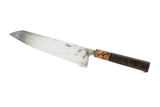 10.375" Gyuto - Maple Burl and Black Walnut Burl (JAMISON)