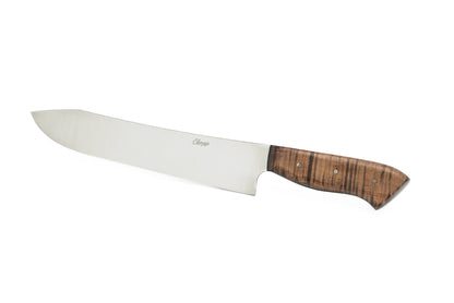 9.5" Butakiri - Fiddleback Koa with evergreen and black G10 liners (JAMISON)