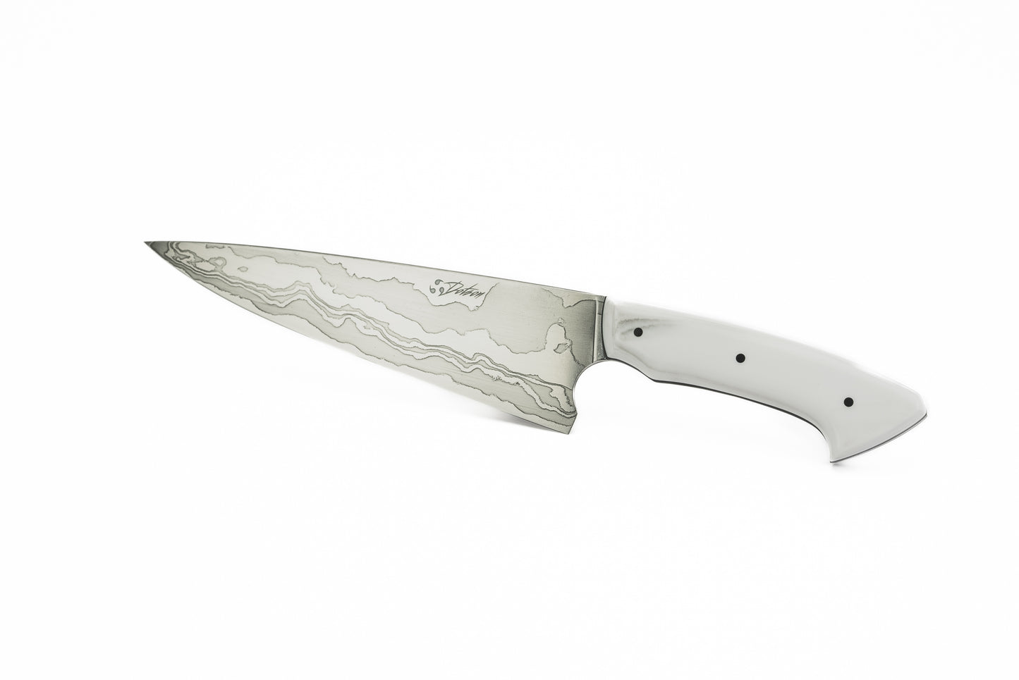 71/2" Chef - White marble corian (SHAMUS)