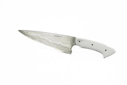 71/2" Chef - White marble corian (SHAMUS)