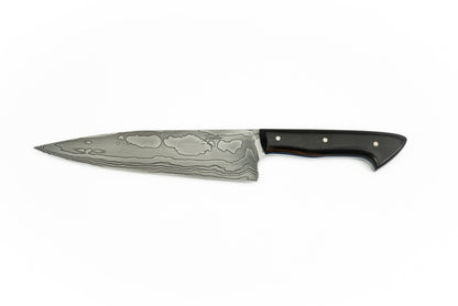 7.5" Chef - Black and White Ebony (SHAMUS)